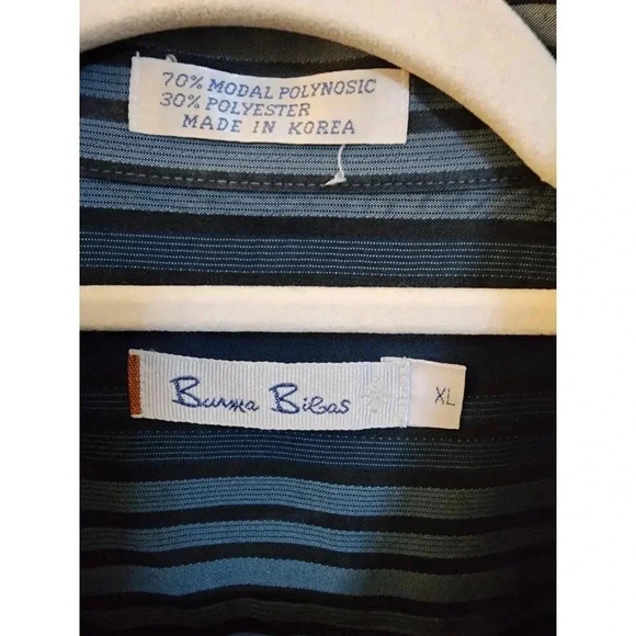 Burma Bibas Men's Vintage Long Sleeve Button Down Tee XL - Picture 3 of 4